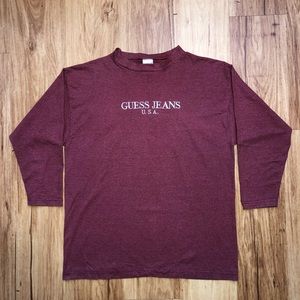 *SOLD* GUESS JEANS USA | Vintage Georges Marciano 80s Striped 3/4 Sleeve (L)